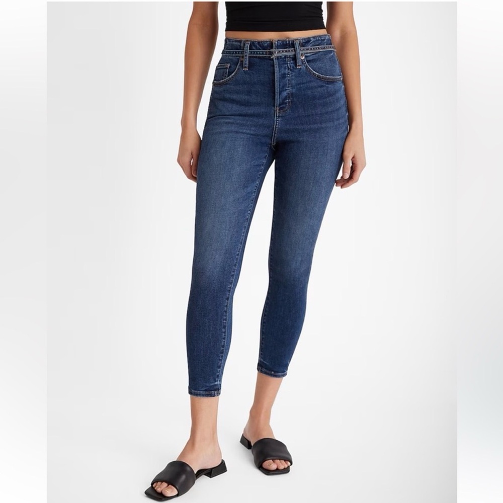 NWT Express Cropped Skinny High Rise Jeans